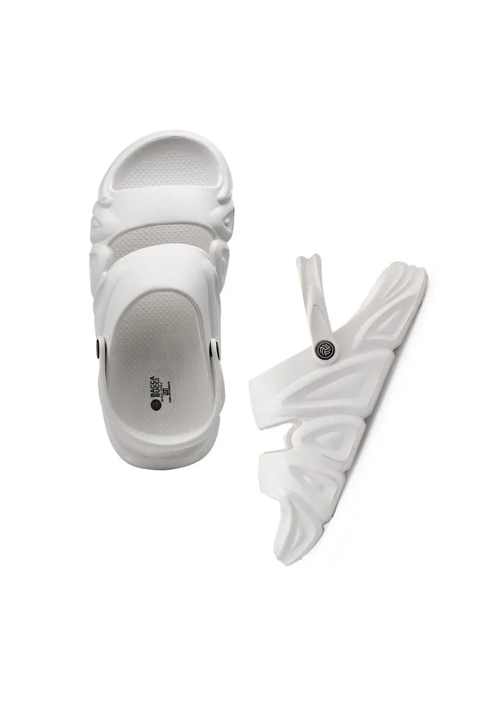 Bacca Bucci White Reactor Slides – Ultra-Light All-Terrain EVA Sliders for Men | Best Price UAE